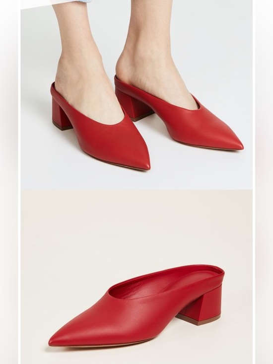 Vince Shoes - VINCE red point toe mules size 9.5